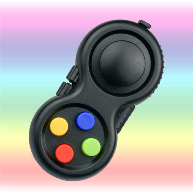 Fidget Toy Rainbow Handle Fidget Toy Classic Controller Game Pad Fidget Focus Toy ADHD Anxiety and Stress Relief