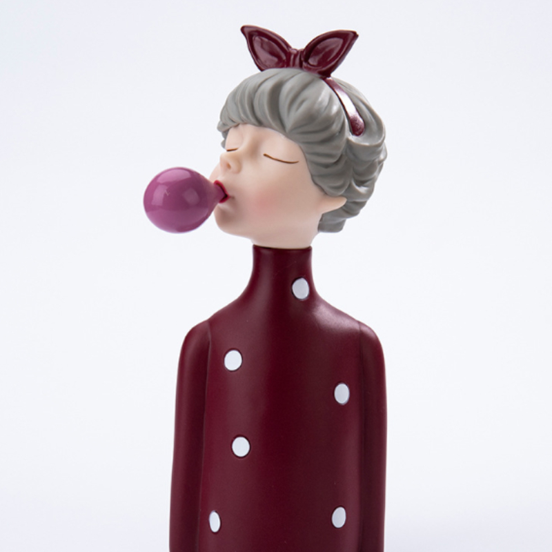 New Mini Bubble Girl Wireless Bluetooth Speaker TWS Cartoon Gift Card Home Decoration Mini Speaker