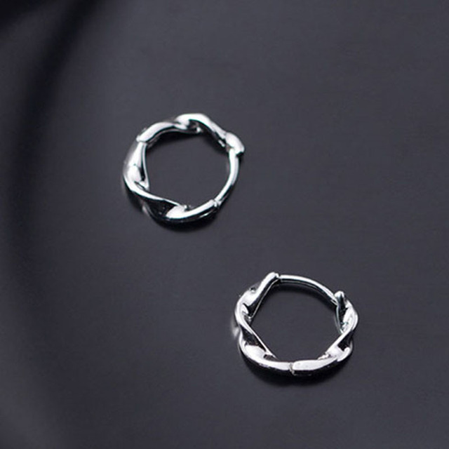 MInimalist Wave Line Stud Earrings For Fashion Women Party Fine Jewelry Accessories Gift