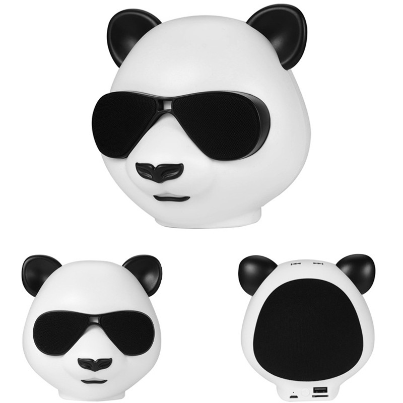 Panda Wireless Bluetooth Speaker, Tandem Subwoofer, 360-Degree Stereo Surround Sound, Support Bluetooth Connection\AUX\TF\U Disk