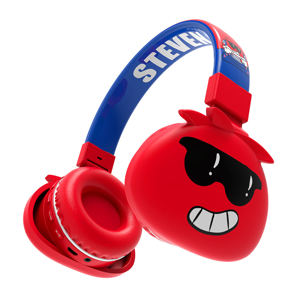 Wireless headphones Cute Monsters Kids Headset support Audio Cable earphone for Boy Girl Gift