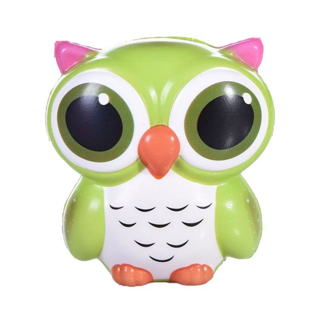 12CM Lovely Kawaii Owl Doll Soft Slow Rising Pendant Phone Straps Squeeze Toys Decompression Toys Office Stress Reliever Toys