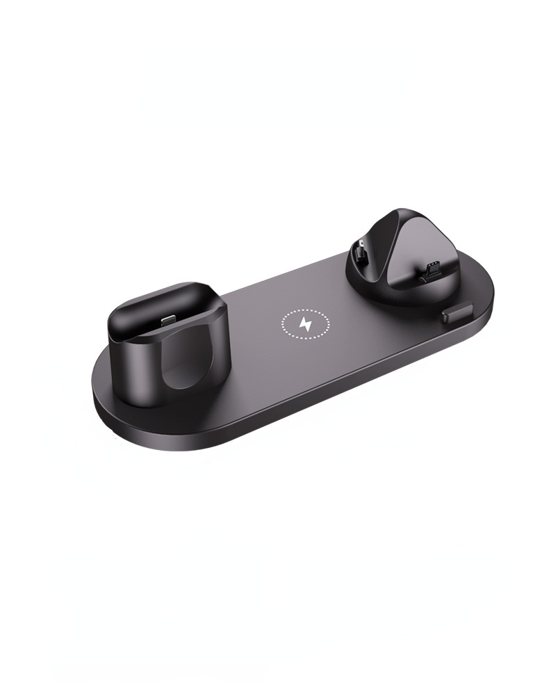 6 in 1 Wireless Charger Stand 10W  Fast Wireless Charging Station for Samsung Xiaomi Mi Huawei for iPhone Apple Watch