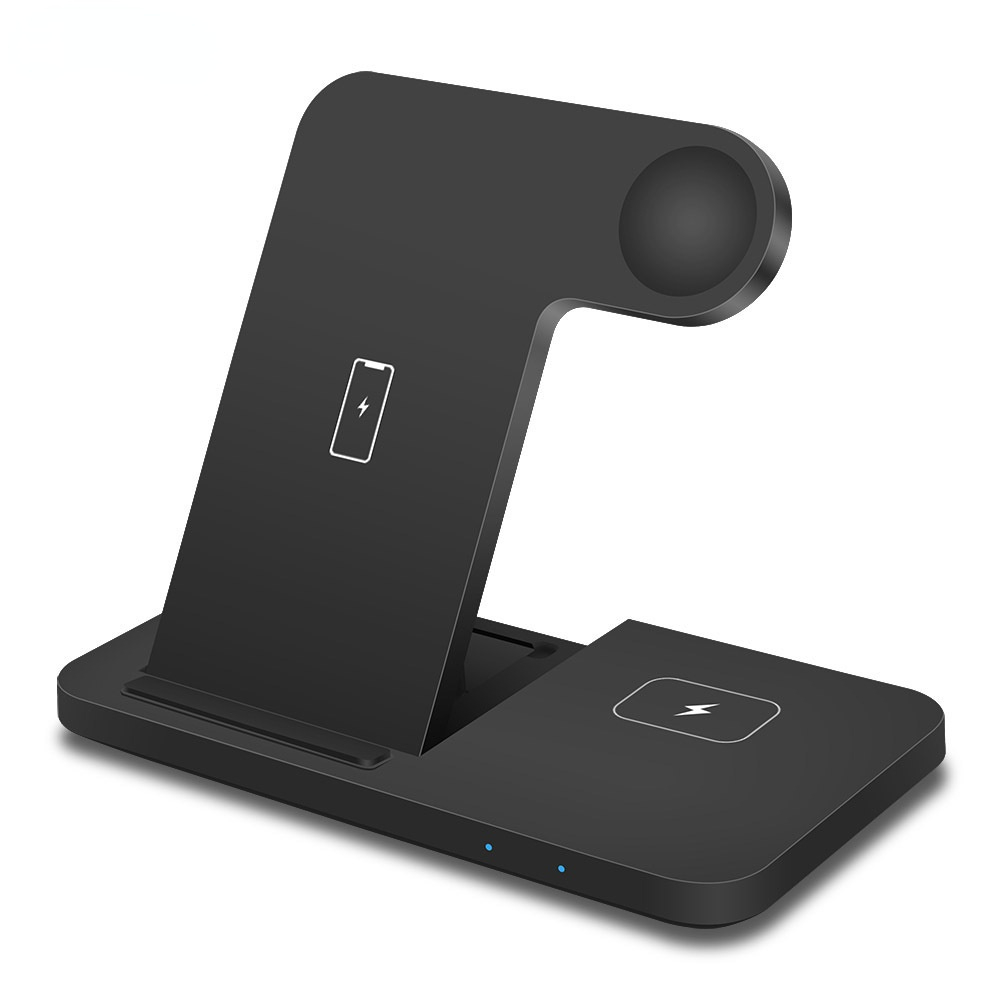 15W Qi Fast Wireless Charger Dock Station For iPhone 13 12 11 XS XR X 8 Apple Watch 7 6 5 4 3 2 AirPods Pro Charging Stand