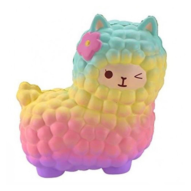 Alpaca Sheep Squishy Cute Galaxy Slow Climbing Squish Squish Animal Squeeze Toys Wholesale Exquisite Stress Relief Kid's Gift