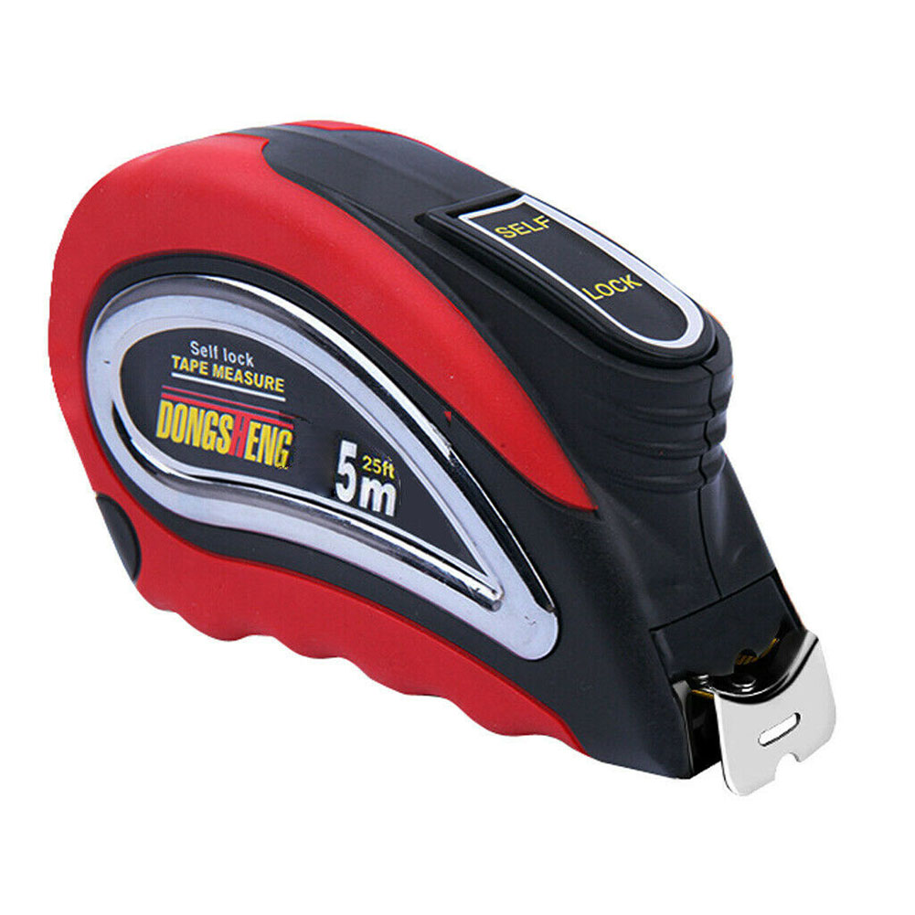 Portable Inch Metric Tools  Work Roll Self Lock Retractable Woodworking Measurement Automatic Wrist Strap Steel Tape Measure