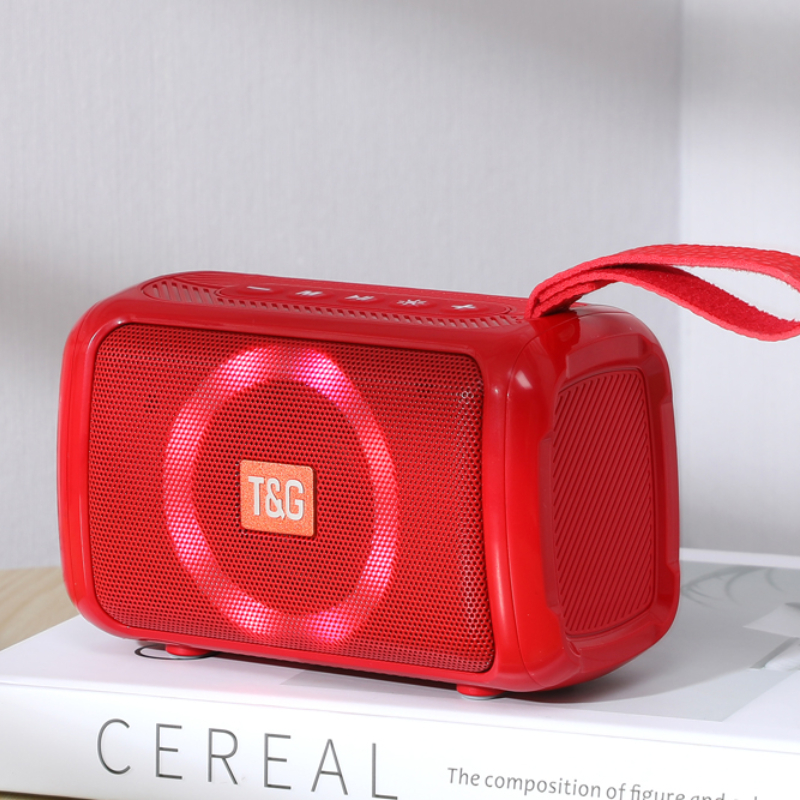 Portable Bluetooth-compatible Speaker Wireless LED Light  Loudspeakers Waterproof Outdoor Subwoofer Boombox Sports Music Center