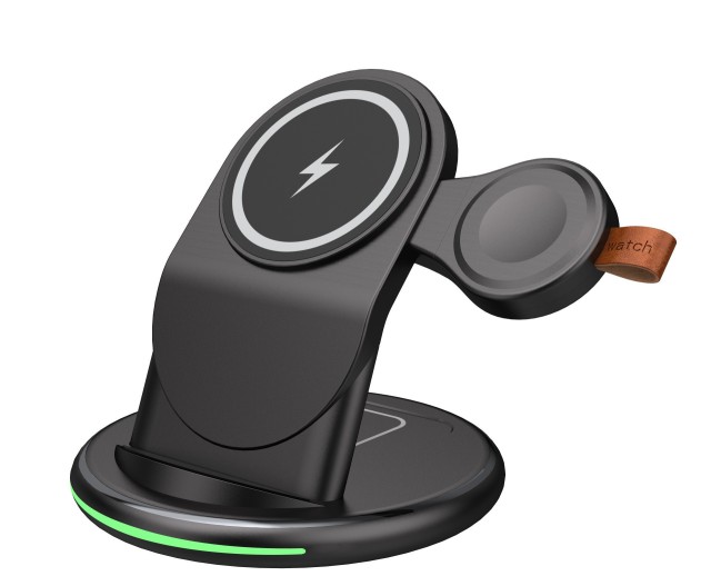 3 in 1 Magnetic Wireless Charger Fast Wireless Charging  for Samsung Xiaomi  Huawei IPhone Apple watch