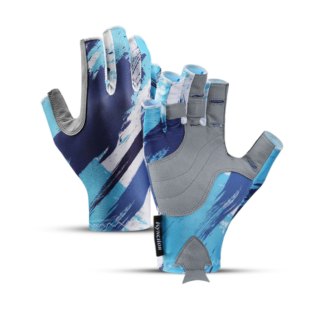 Fishing Gloves Men Women Outdoor Fishing Anti-slip UV Protection Half Finger Sports Boating Fish Equipment Angling Sailing Glove