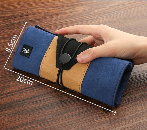 Roll Pencil Case Pencil Box School Kawaii Pencil Pouch Wrap Roll Up Pen Holder Organizer Stationery Case for Student Artist