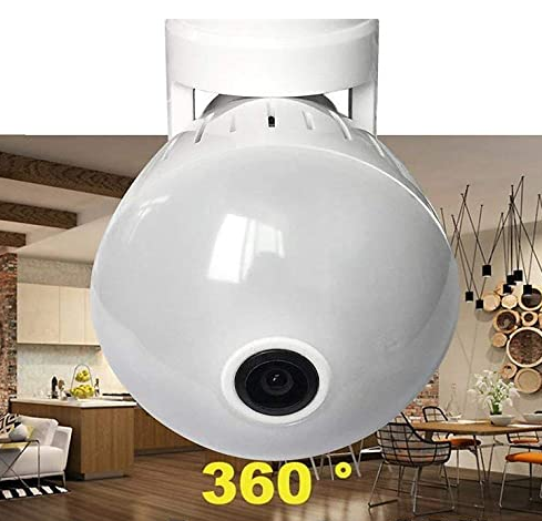 Camera Security Lamp Panoramic Bulb CCTV Video Wireless IP Camera 2MP Wifi Panorama