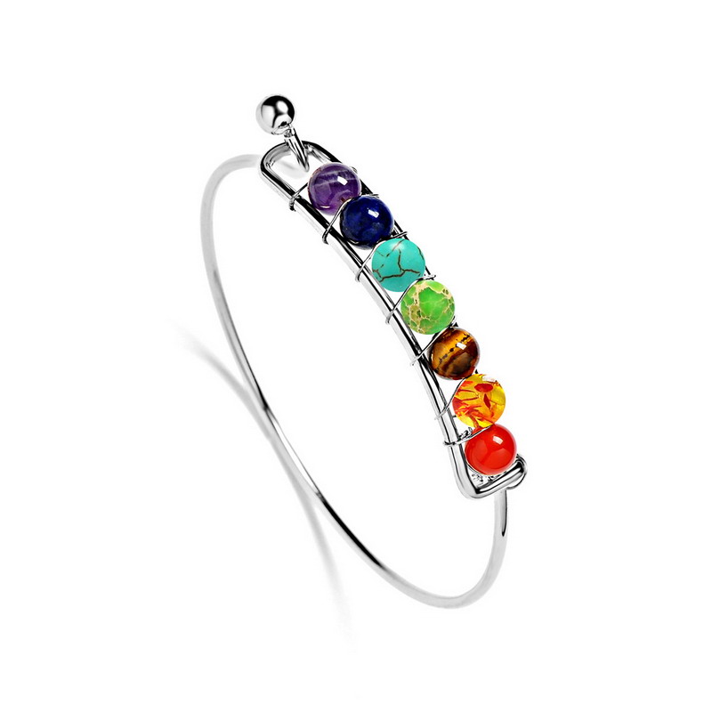 Charm Bangles Natural Stone Emperor Stone Copper Chakra Healing Balance Bracelets  Bangles Jewelry For Women Gift