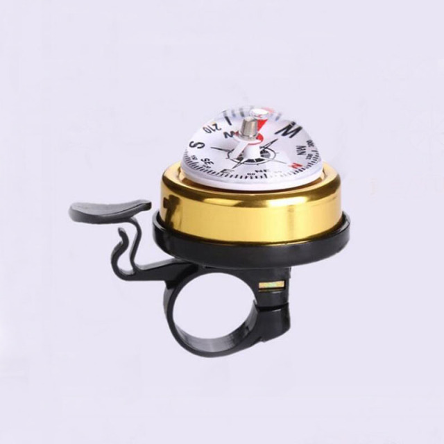 1PC Bicycle Bell Bike Compass Bicycle Bells Mountain Bike Handlebar Compass Ring Aluminum Cycling Bike Horn Cycling Equipment