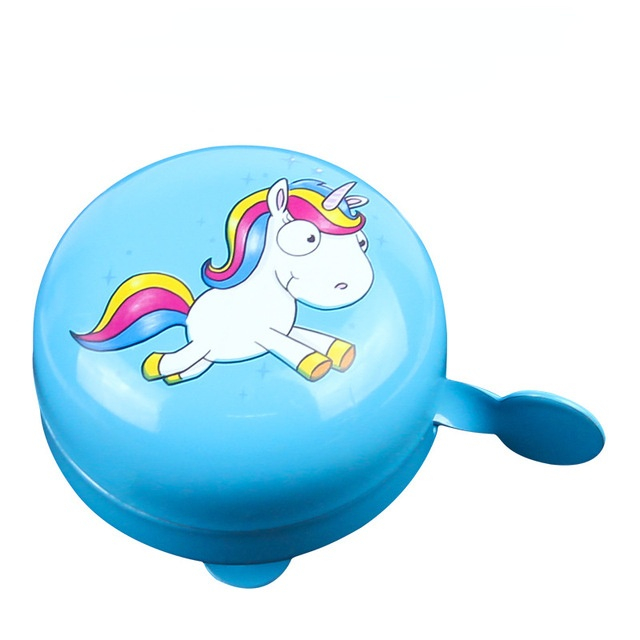 Bike Bell Bicycle Accessories Stylish Adorable Unicorn Printed Bicycle Bell Decor Bike Bell Crisp Ring Bell for Outdoor Children