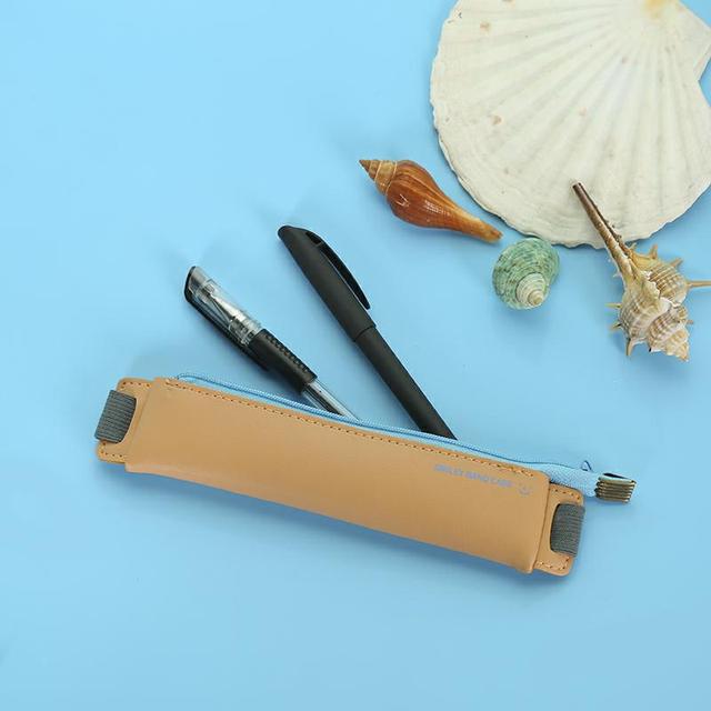 Kawaii Pencil Cases PVC Leather Pen Case Estuche Escolar Elastic Band For Notebook Pencil Bags School Supplies Pencil Case