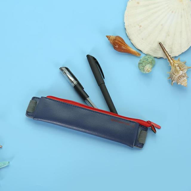 Kawaii Pencil Cases PVC Leather Pen Case Estuche Escolar Elastic Band For Notebook Pencil Bags School Supplies Pencil Case