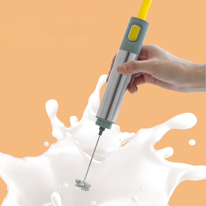 Household Electric Egg Beater Baking Tool 304 Stainless Steel Hand-held Stirring Milk Portable Milk Frother  Egg Cooker  Kitchen