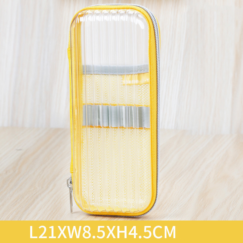 transparent pencil case Cute Large capacity stationery box school Pencil cases gifts for children student pen case Kawaii penbag
