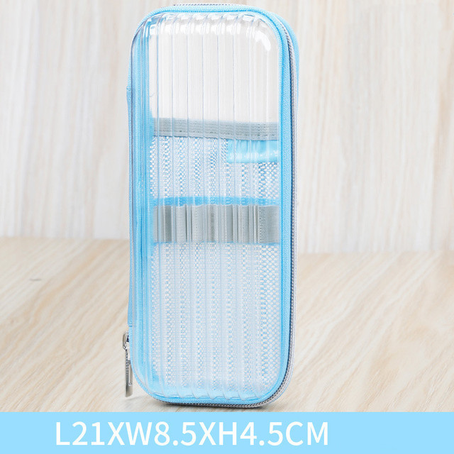 transparent pencil case Cute Large capacity stationery box school Pencil cases gifts for children student pen case Kawaii penbag