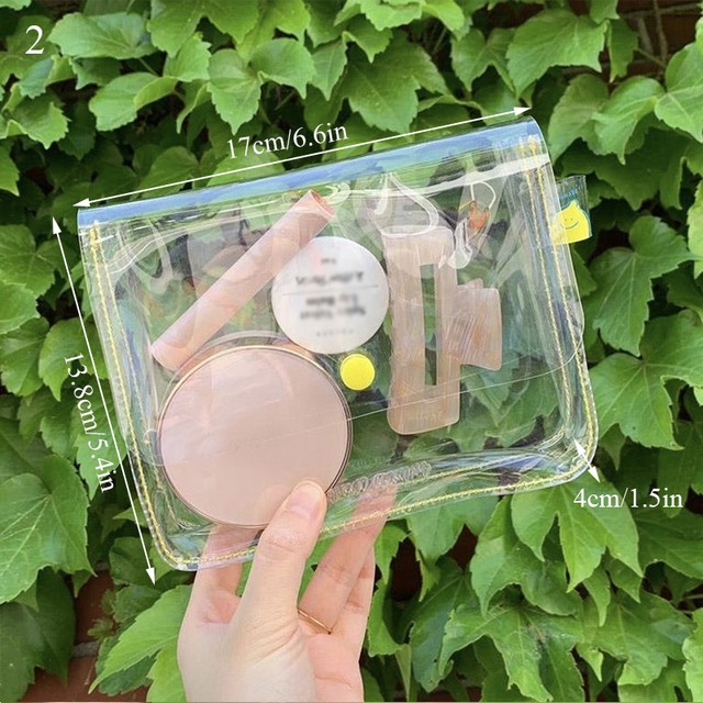 INS Korea Style Clear Lemon Pencil Case File Pocket PVC Waterproof Pen Bag Portable Cosmetics Bag Stationery Storage Pencil Case
