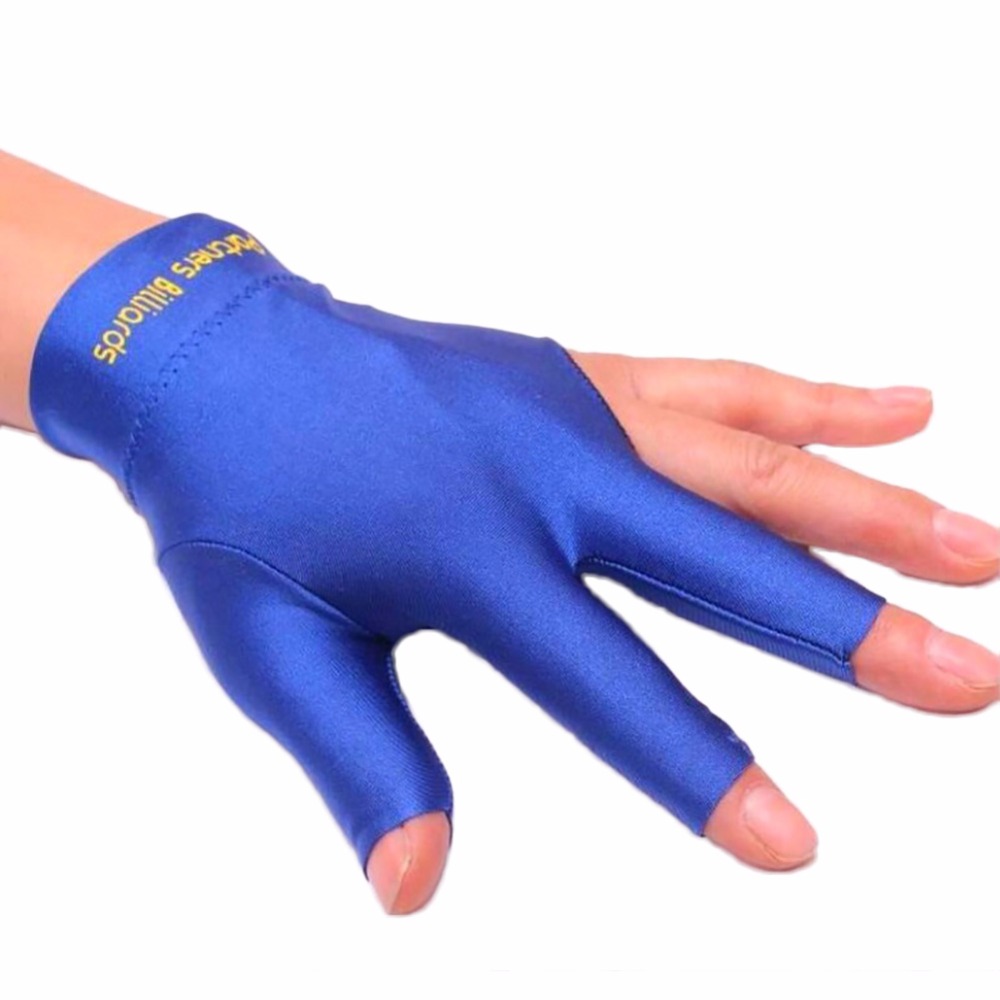 1pcs Open 3 Fingers Glove Billiard Gloves Snooker Gloves Print Letter High Quality Billiard Accessories left hands