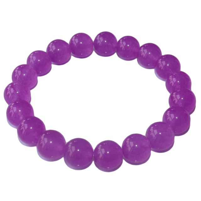 Natural Stone Bracelet  Chalcedony Glass Healing Balance Beads Buddha Prayer  Bracelet Women