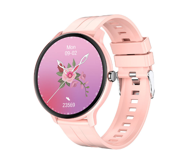 Best Price For Fashion Smart Watch Woman Round Bluetooth Call Fitness Tracker Waterproof