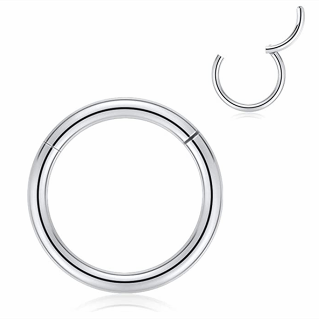 1Piece Surgical Steel Tornito Nose Clicker  Septum Piercing Clicker Ear Cartilage Pircing Earring Helix Septum Cliker Ring