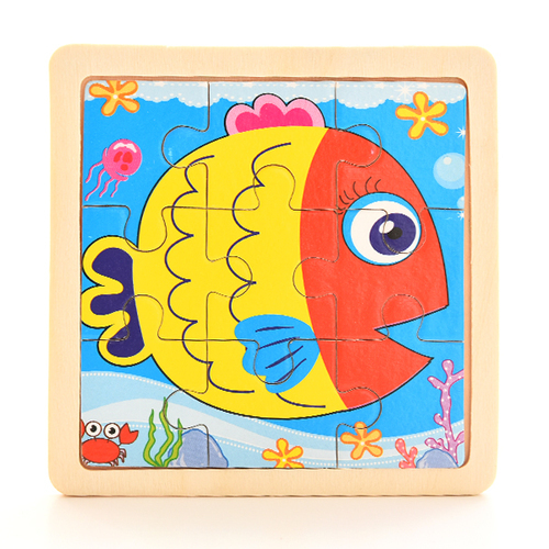 1PCS  Baby  Educational Puzles 3d puzzles 3D Paper Jigsaw Puzzles for Children Kids Toys