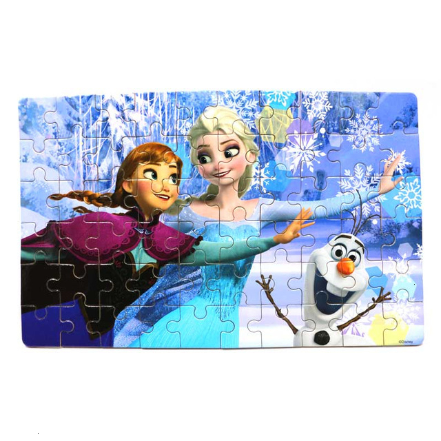 Puzzle Car Disney Snow White 60 PCS  Puzzle Toy Children Wooden Jigsaw Puzzles Educational Kid Toy Girl