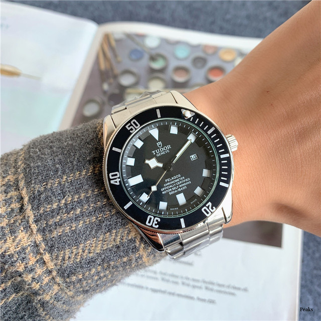 Tudor Brand Watch Men Military Waterproof Date Watch Fashion Stainless Steel Quartz Watch Best Gift For Men