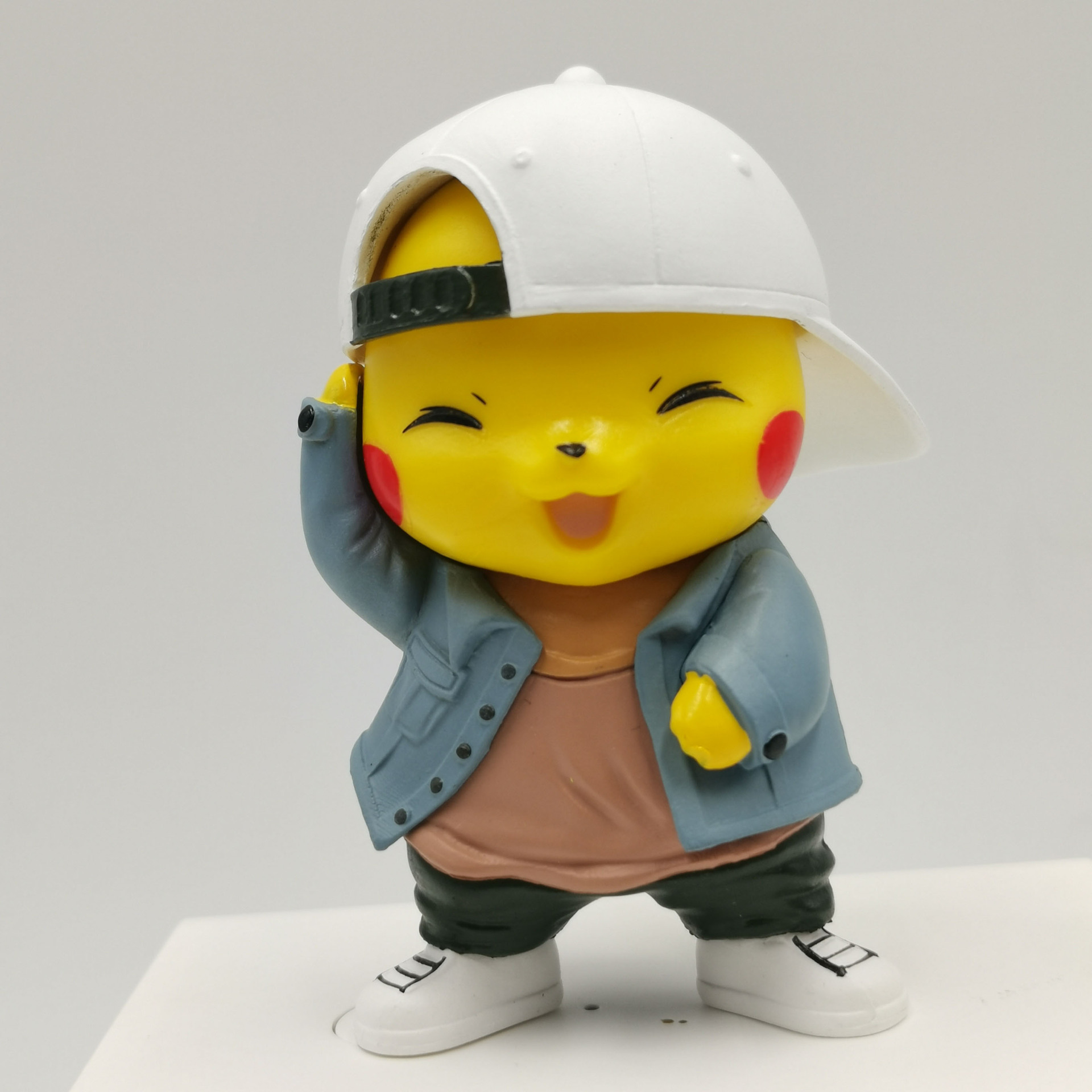 Pokemon Cowboy Fashion Pikachu Anime Handmade Car Decoration Fashion Doll Birthday Gift