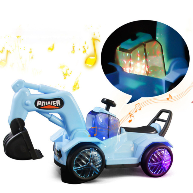 Music Lighting Excavator Kids Cars Toys