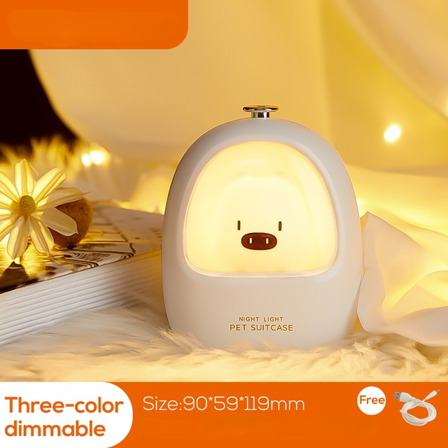 Led Animal Touch Night light Bedroom Baby Breastfeeding Adjustable Sleep Lamp Cute Children USB Rechargeable bedside lamp