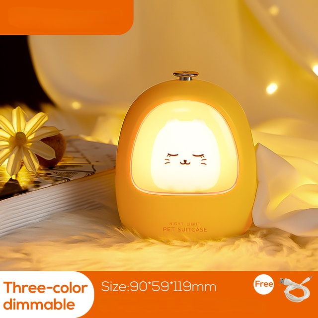 Led Animal Touch Night light Bedroom Baby Breastfeeding Adjustable Sleep Lamp Cute Children USB Rechargeable bedside lamp