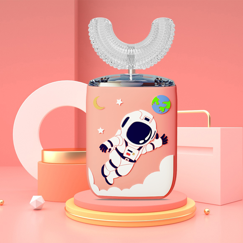 Smart Sonic Electric Toothbrush Children's Silicone Automatic Ultrasonic Toothbrush Cartoon Pattern Children's