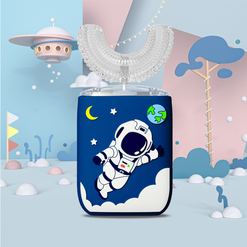 Smart Sonic Electric Toothbrush Children's Silicone Automatic Ultrasonic Toothbrush Cartoon Pattern Children's