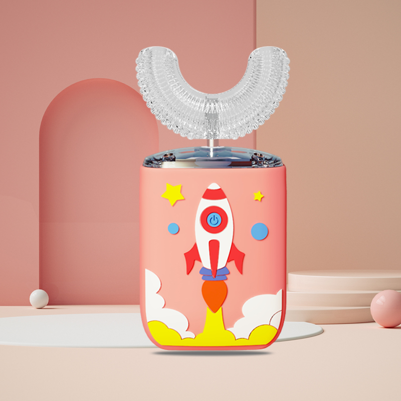 Smart Sonic Electric Toothbrush Children's Silicone Automatic Ultrasonic Toothbrush Cartoon Pattern Children's