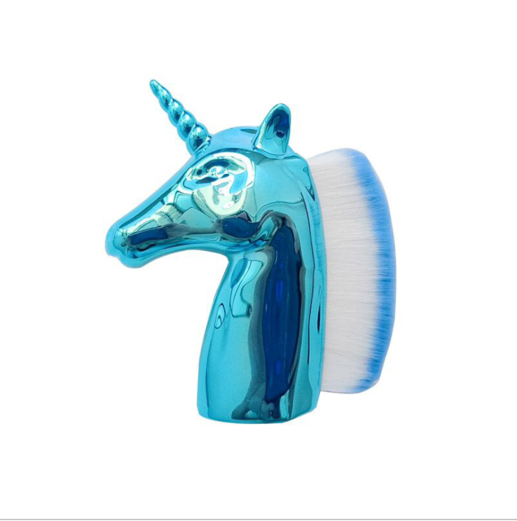 Makeup Brushes Unicorn horse Rainbow Holder For Powder Foundation Blush Contour Big Make up unicornio Beauty Tool