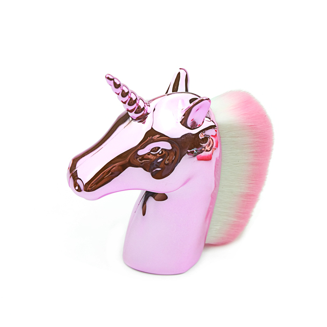 Big Make up unicornio Beauty Tool Makeup Brushes Unicorn horse Rainbow Holder For Powder Foundation Blush Contour