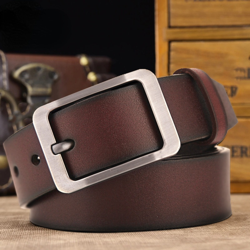 Flyer Men's Genuine Leather Belt - Brown, Adjustable Buckle, 34 Mm Width, Sizes 28-44 Inches (BR1819) - View #7