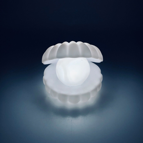ins style creative pearl shell small night light unplugged decorative gift ornament