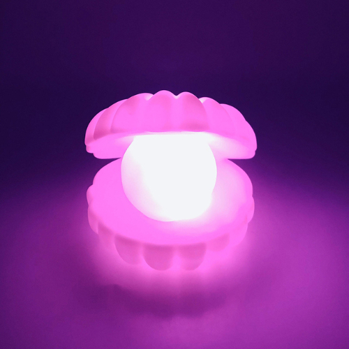 ins style creative pearl shell small night light unplugged decorative gift ornament