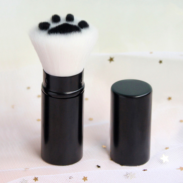 High-Quality Fluffy Face Powder Foundation Blush Brush Soft Cat-paw Head Cute Cosmetic Beauty Tools For Make Up