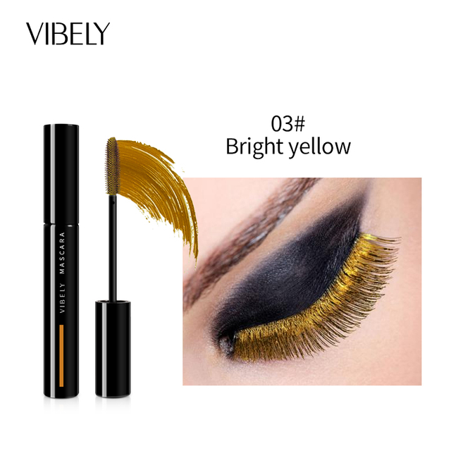 Color Mascara Waterproof Fast Dry Eyelashes Curling Lengthening Makeup Eye Lashes