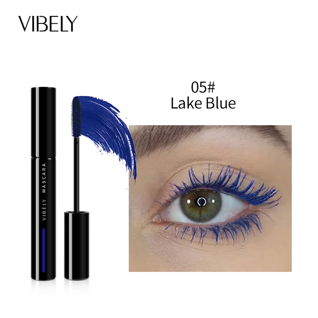 Color Mascara Waterproof Fast Dry Eyelashes Curling Lengthening Makeup Eye Lashes