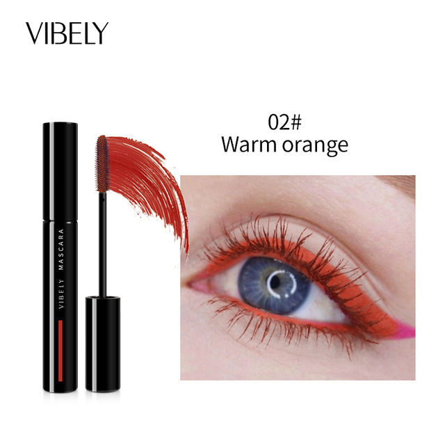 Color Mascara Waterproof Fast Dry Eyelashes Curling Lengthening Makeup Eye Lashes