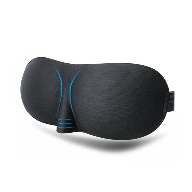 3D Sleep Mask Memory Foam Silk Sleeping Eye Cover Soft Comfort Three Dimensional Blindfold Breathable Eyeshade Travel Rest