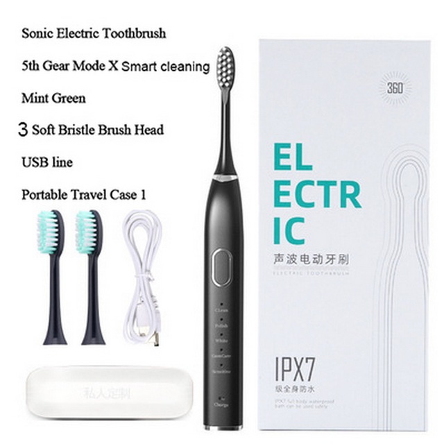 Electric Toothbrush Dental Appliance Adult Household Magnetic Levitation Vibration Sonic USB Charging Electric Toothbrush