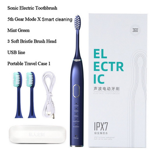 Electric Toothbrush Dental Appliance Adult Household Magnetic Levitation Vibration Sonic USB Charging Electric Toothbrush